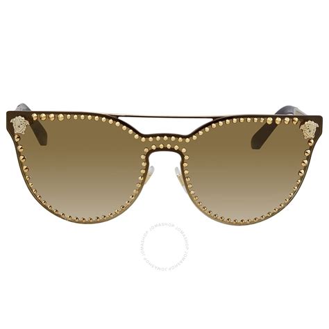 versace crystal contrast cat eye sunglasses gold|oversized versace sunglasses women.